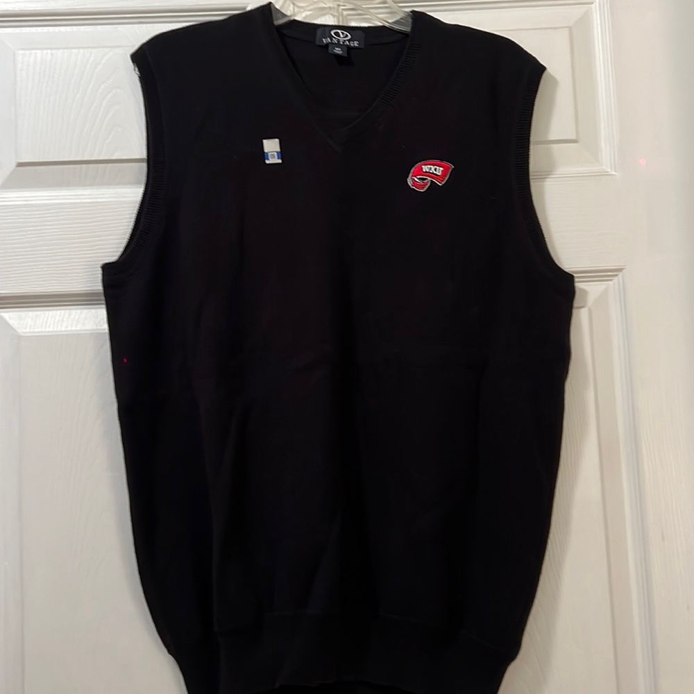 NWOT Vantage Mens WKU V-Neck Sweater